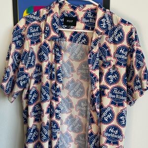 HUF x PBR Rayon Short Sleeve Woven Shirt